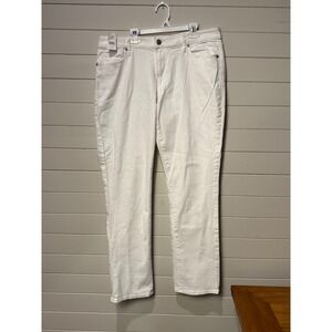 NWT! Ann Taylor LOFT Woman's Size 31 12 Jeans White Curvy Straight White